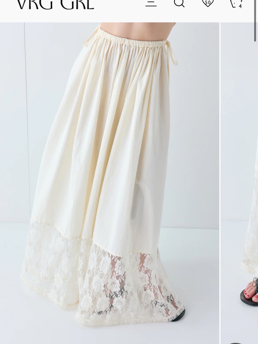 Vrg Grl Fia Maxi skirt & Alix Lace Top NWT - Picture 4 of 9